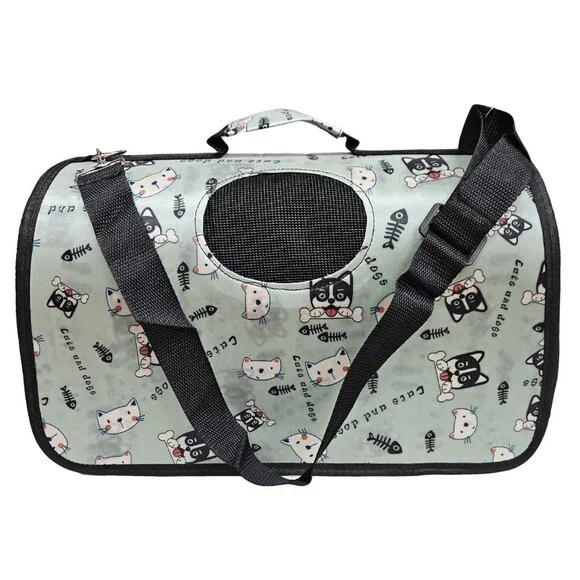 Pet Carrier for Cat, Dog or Other Pets, Cats and Dogs Print - Picture 2 of 7